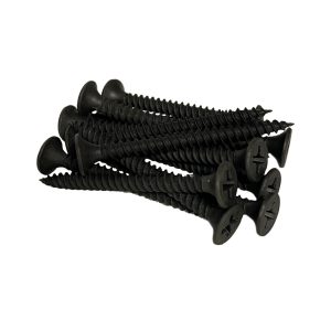 4000 pc Box #6 x 1-5/8" Drywall Screws | Phillips Drive | Bugle Head | Fine Thread | Sharp Point | Bit Included | Black Phosphate