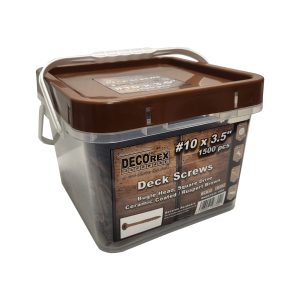 2000 pc Box #10 x 3" Deck Screws | Square Drive | Bugle Head | Brown Ruspert
